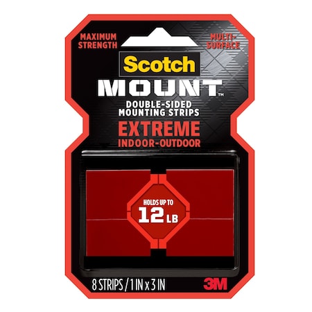 Scotch Extremely Strong Mounting Strips 41, PK16 414P-ST